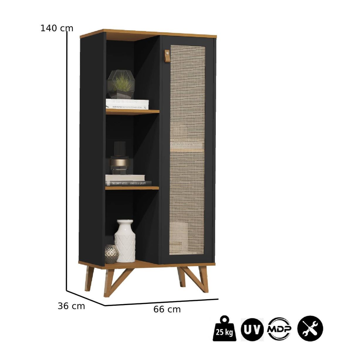 BE DESIGN - ARMARIO NEON LUXOR NEGRO - BE DESIGN - JBNEON-NG