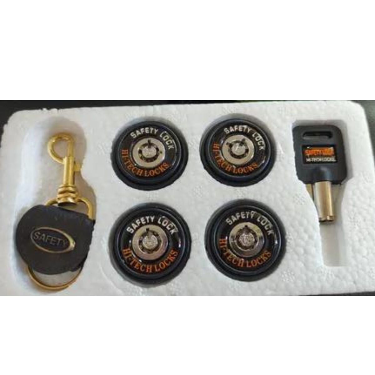 GENERICO - Chapa De Seguridad Universal Para 4 Puertas AUTO