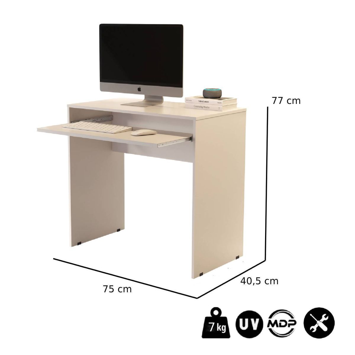 BE DESIGN - ESCRITORIO LUXOR PERLA - BE DESIGN - JB6067-PE