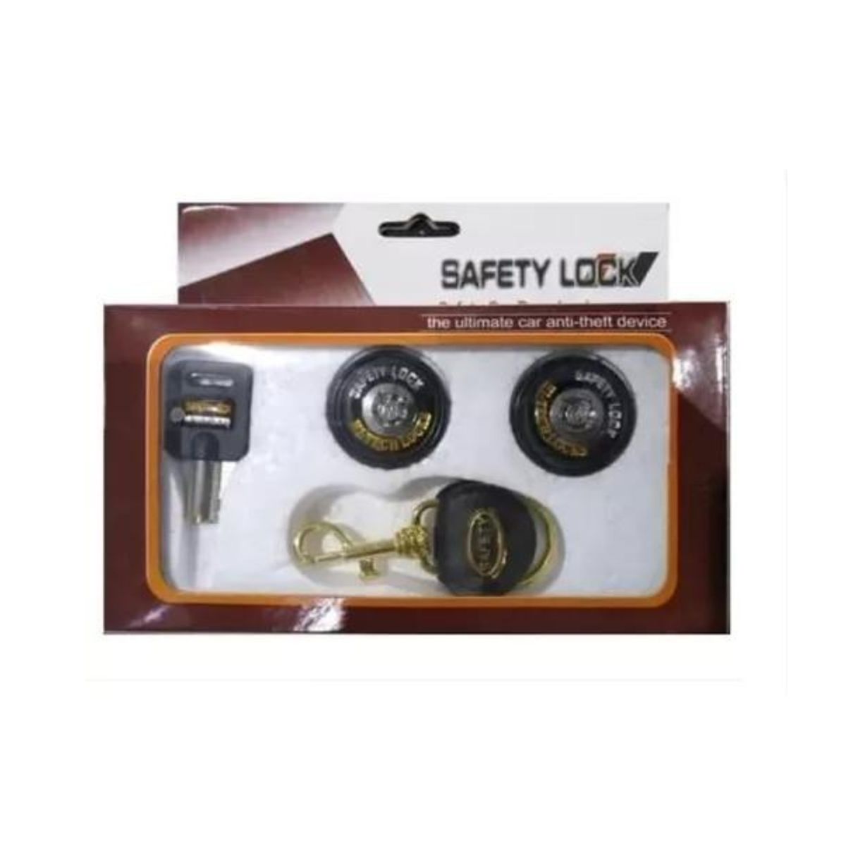 GENERICO - Chapa De Seguridad Universal Para Auto 2 Puertas