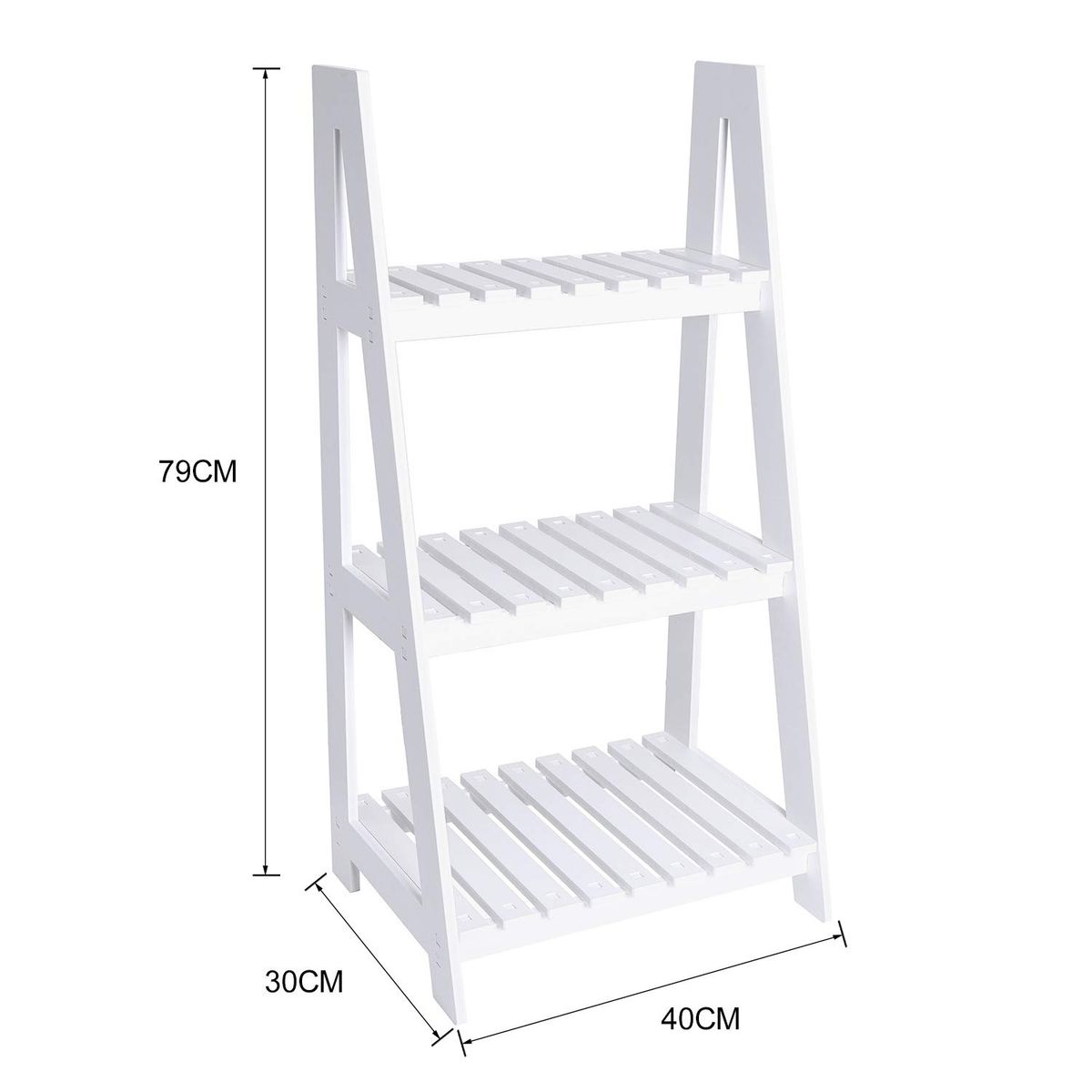 SOHOGAR - Estante 3 repisas blanco