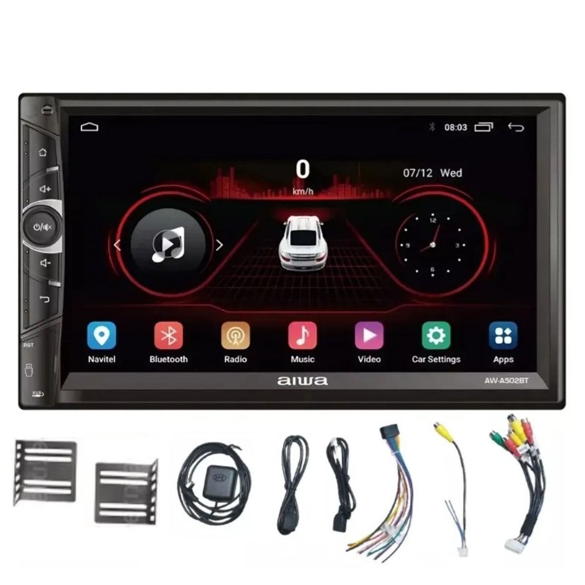 AIWA - Radio Auto 2 Din Android Touch Hd De 7'' Aiwa Aw-a502bt