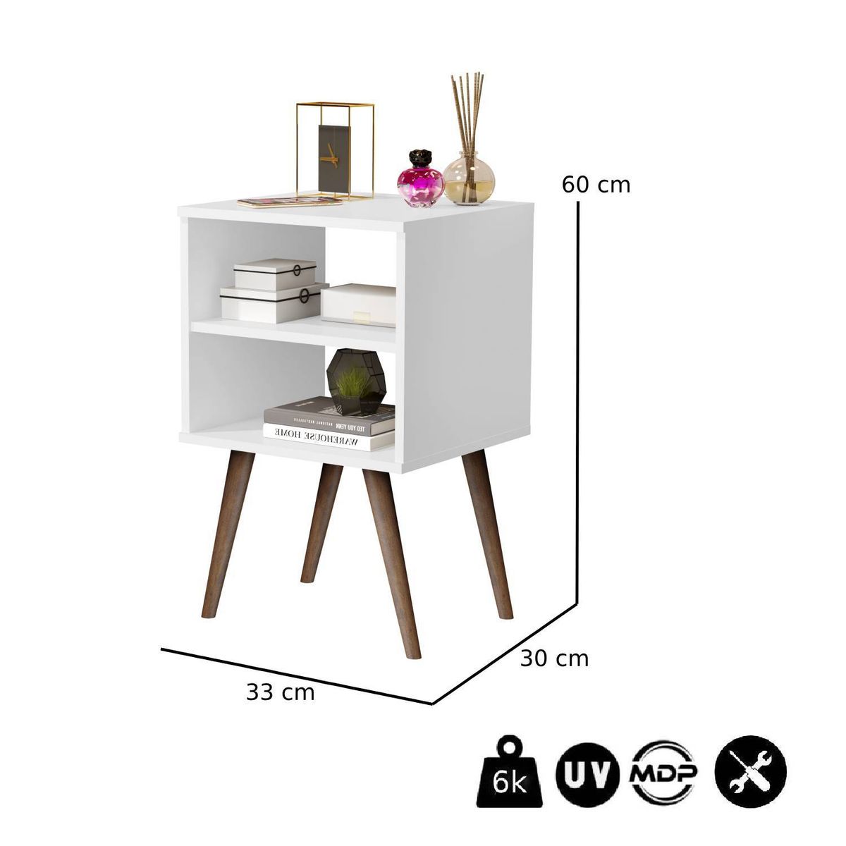 BE DESIGN - Velador Luxor 1515 Blanco