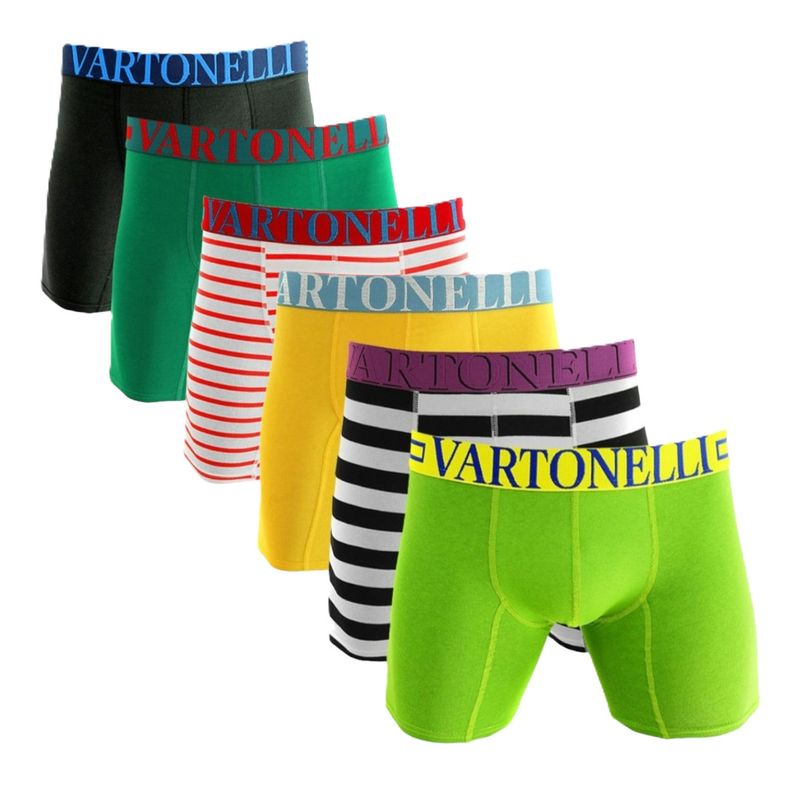 GIOVACCHINO - Pack de 6 Boxer Largo Algodón Hombre.