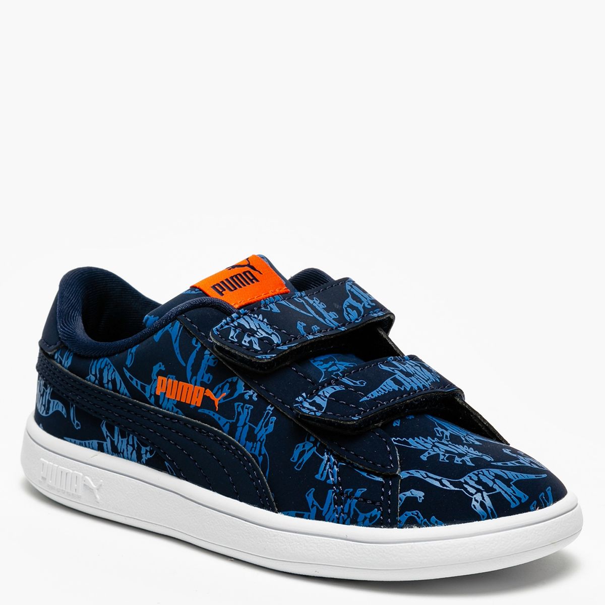 PUMA - Smash Archeo Inf Zapatilla Urbana Niño Azul