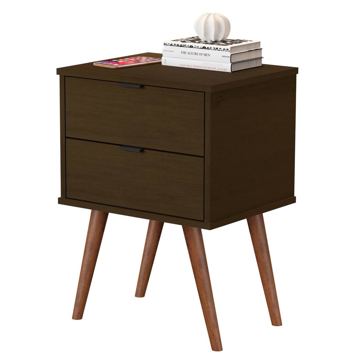 BE DESIGN - Velador Canela Luxor 2 Cajones