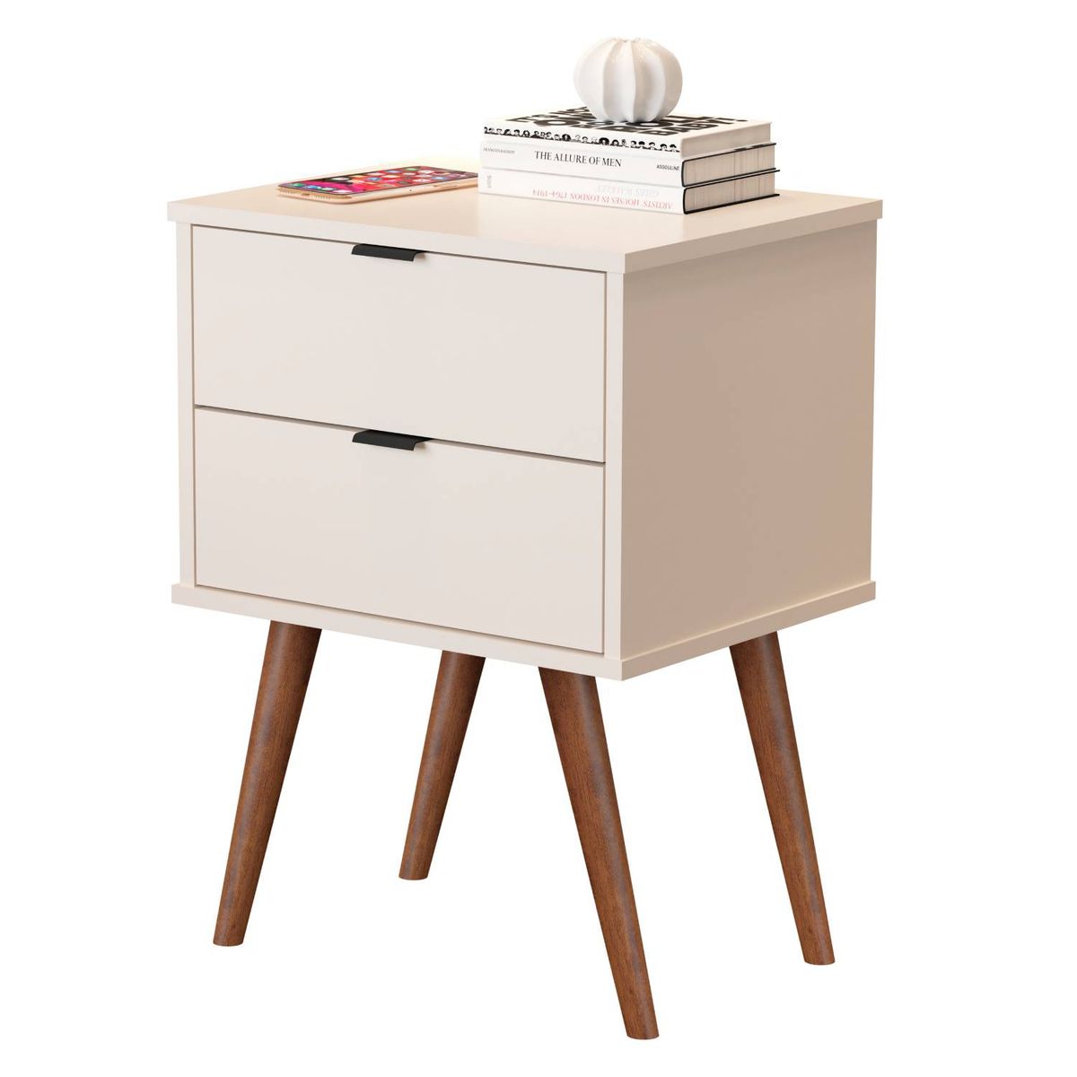 BE DESIGN - Velador Perla Luxor 2 Cajones