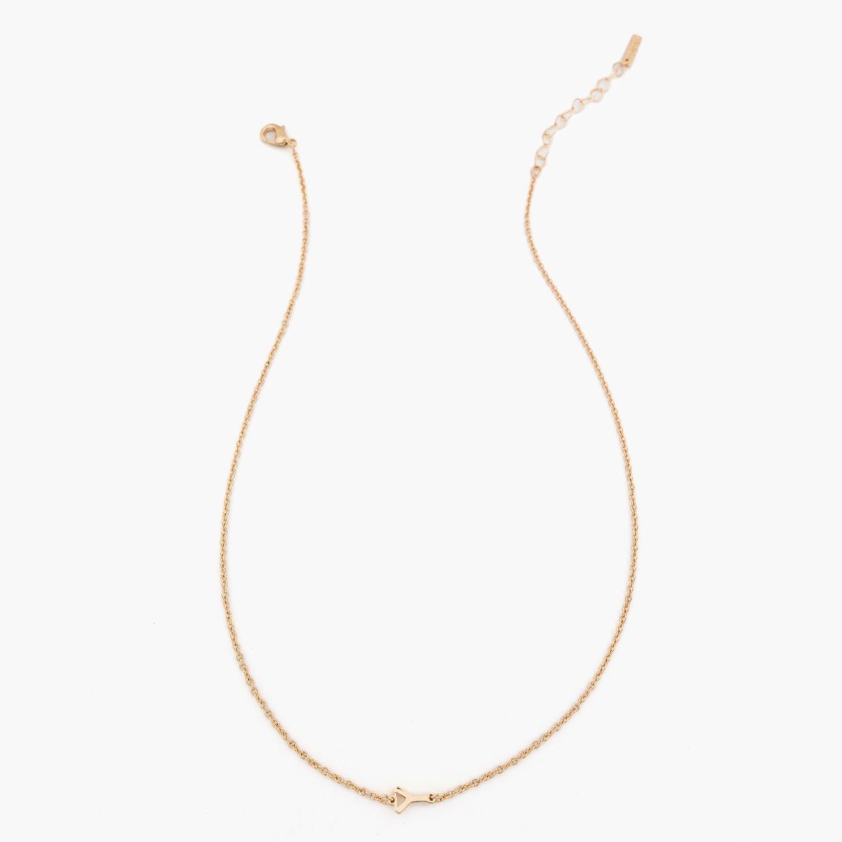 LOUNGE - Collar Mujer Letra Y Y Dorado