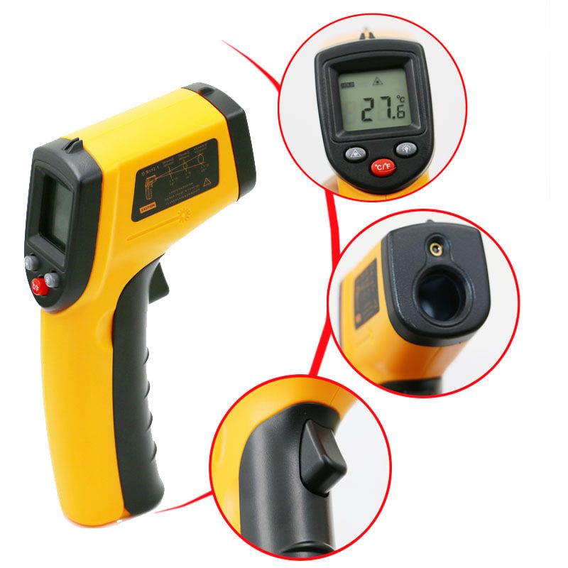 GENERICO - Termometro Infrarrojo Digital Laser -50 A 360°c