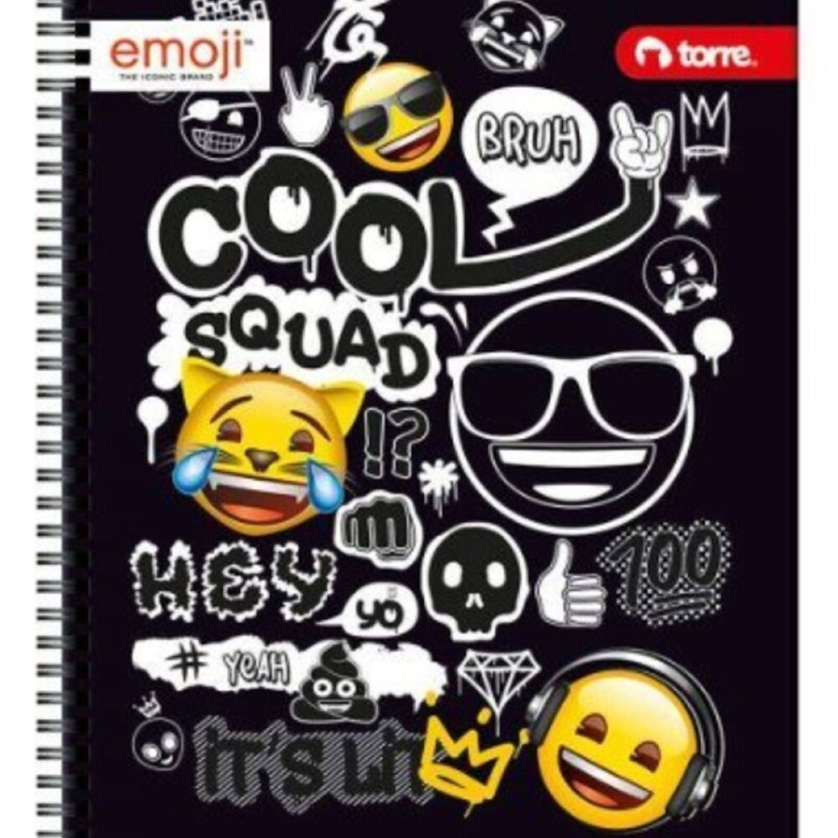 TORRE - Pack cuadernos universitarios Torre Clásico Emoji 100H x10ud