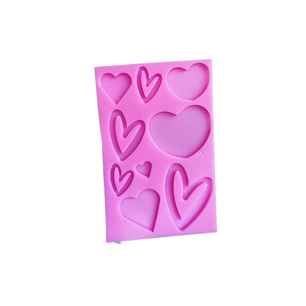 GENERICO - MOLDE DE SILICONA CORAZONES