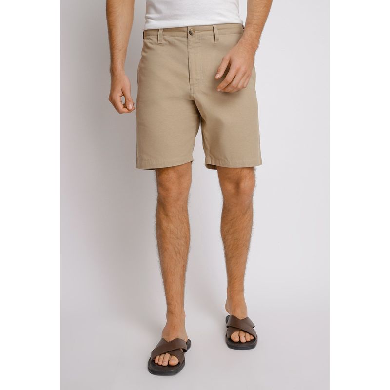TRIAL - Shorts hombre Casual Slim Fit Venus Algodón Café claro