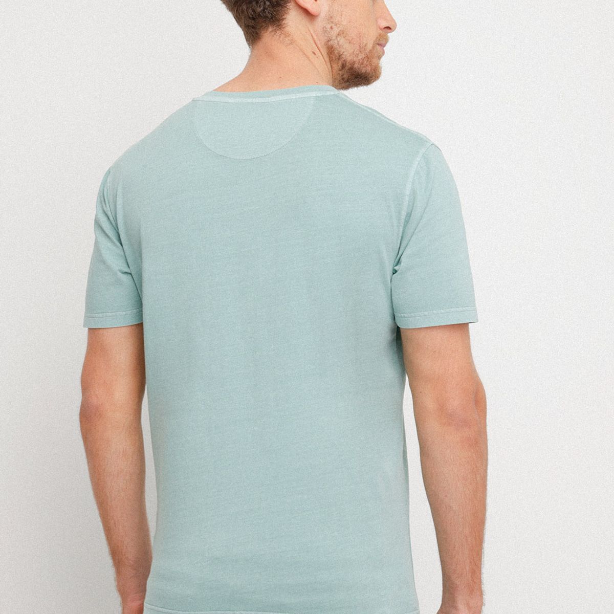 TRIAL - Polera hombre Casual Slim Fit Melchor Algodón Verde agua