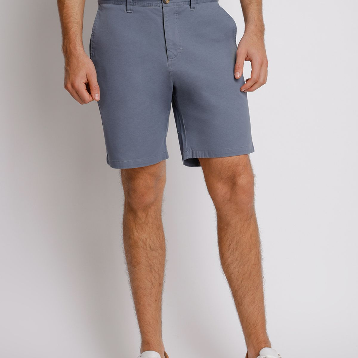 TRIAL - Shorts hombre Casual Slim Fit Valerio Algodón Petróleo