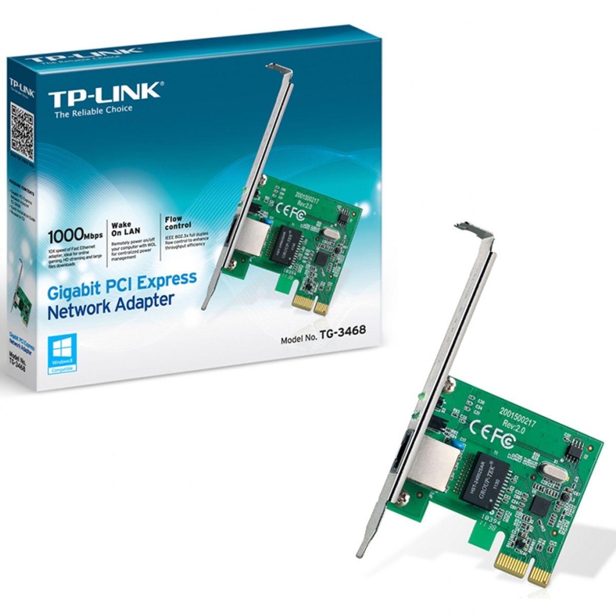 TP LINK - Tarjeta de Red Tp-Link TG-3468 10/100/1000 PCI Express TP LINK