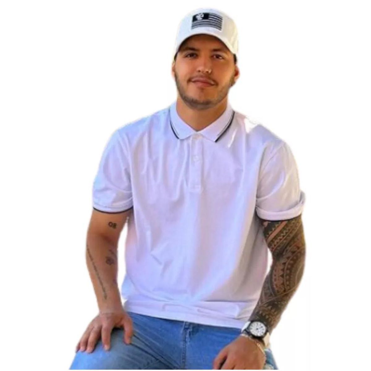 LOOK SHOP - Polera Piqué Hombre. Premium. Algodón Colores 133