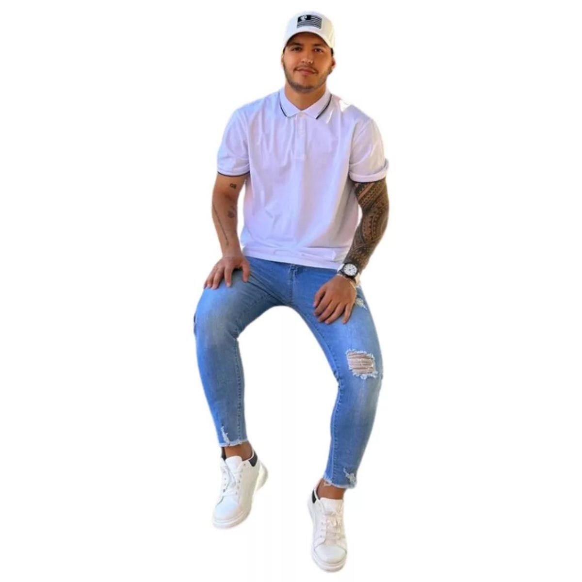 LOOK SHOP - Polera Piqué Hombre. Premium. Algodón Colores 133