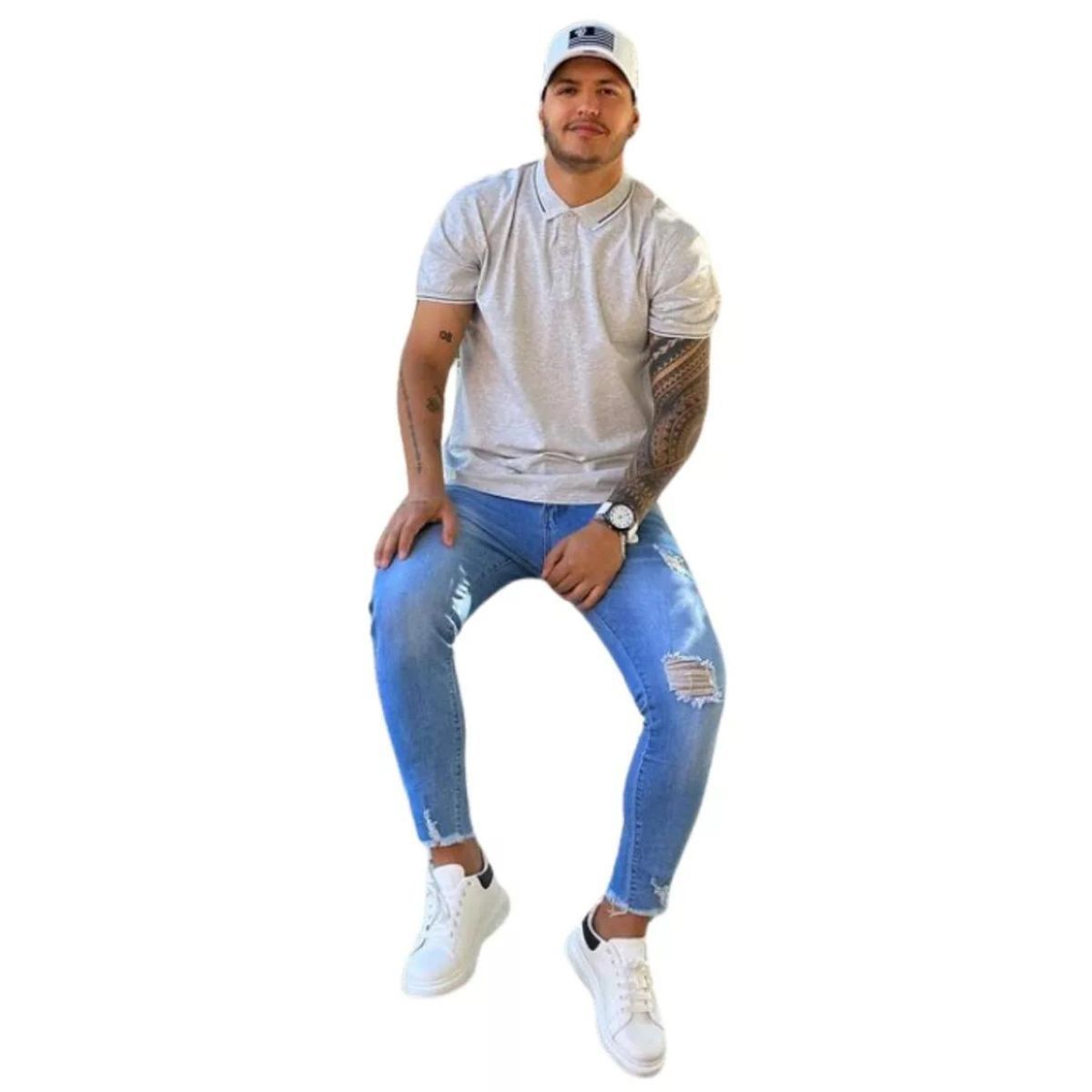 LOOK SHOP - Polera Piqué Hombre. Premium. Algodón Colores 133