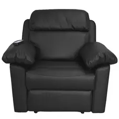 IDETEX - Berger PARIS Reclinable Con Masajeador Marca PU NEGRO