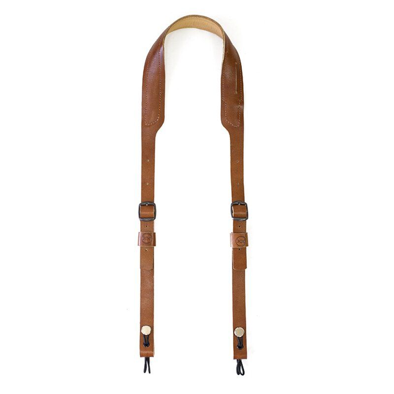 BESTIAS - Sujetador de cuero Strap Cámara Toffee