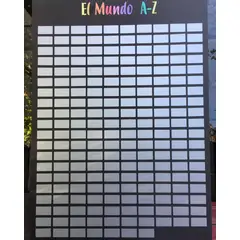 GENERICO - MUNDO A-Z MAPA RASPE MAPA A-Z MAPAS DEL SUR