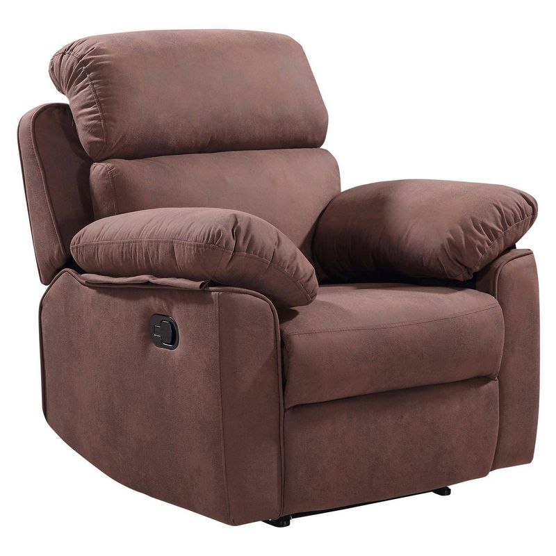 IDETEX - Berger PARIS Reclinable Con Masajeador Marca Idetex  TELA CHOCOLATE