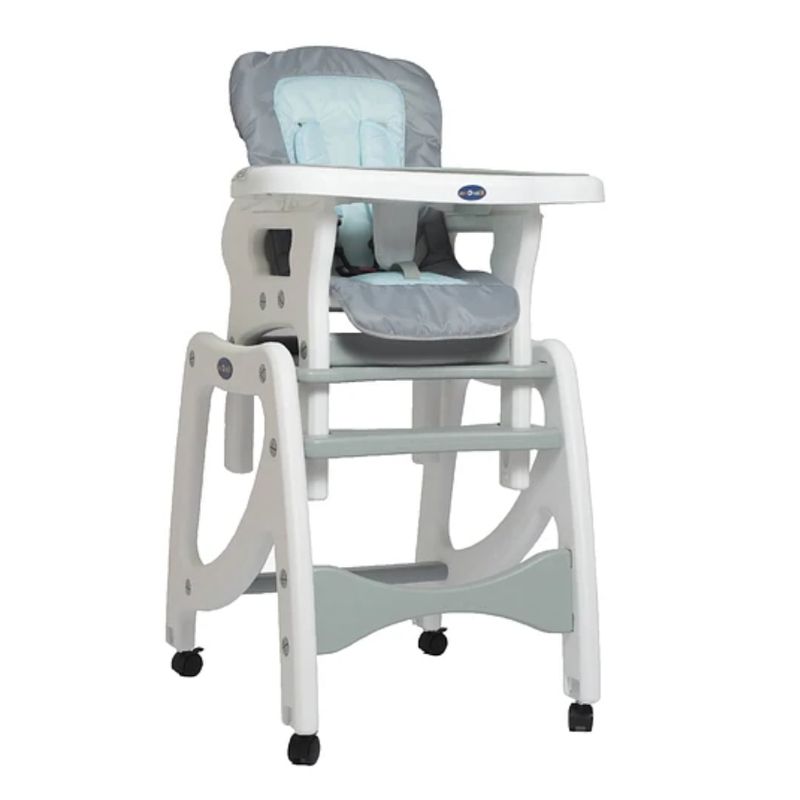 KIDSCOOL - SILLA DE COMER 3 EN 1 GRIS/CELESTE - KIDSCOOL - 8602-GRBL