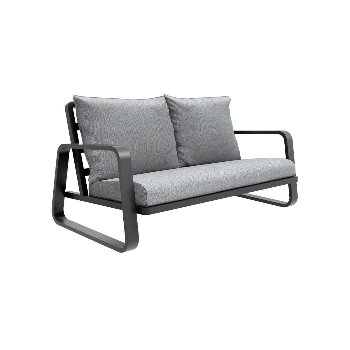 SUR DISEÑO - Sofá Exterior 2 Cuerpos Florida Gris