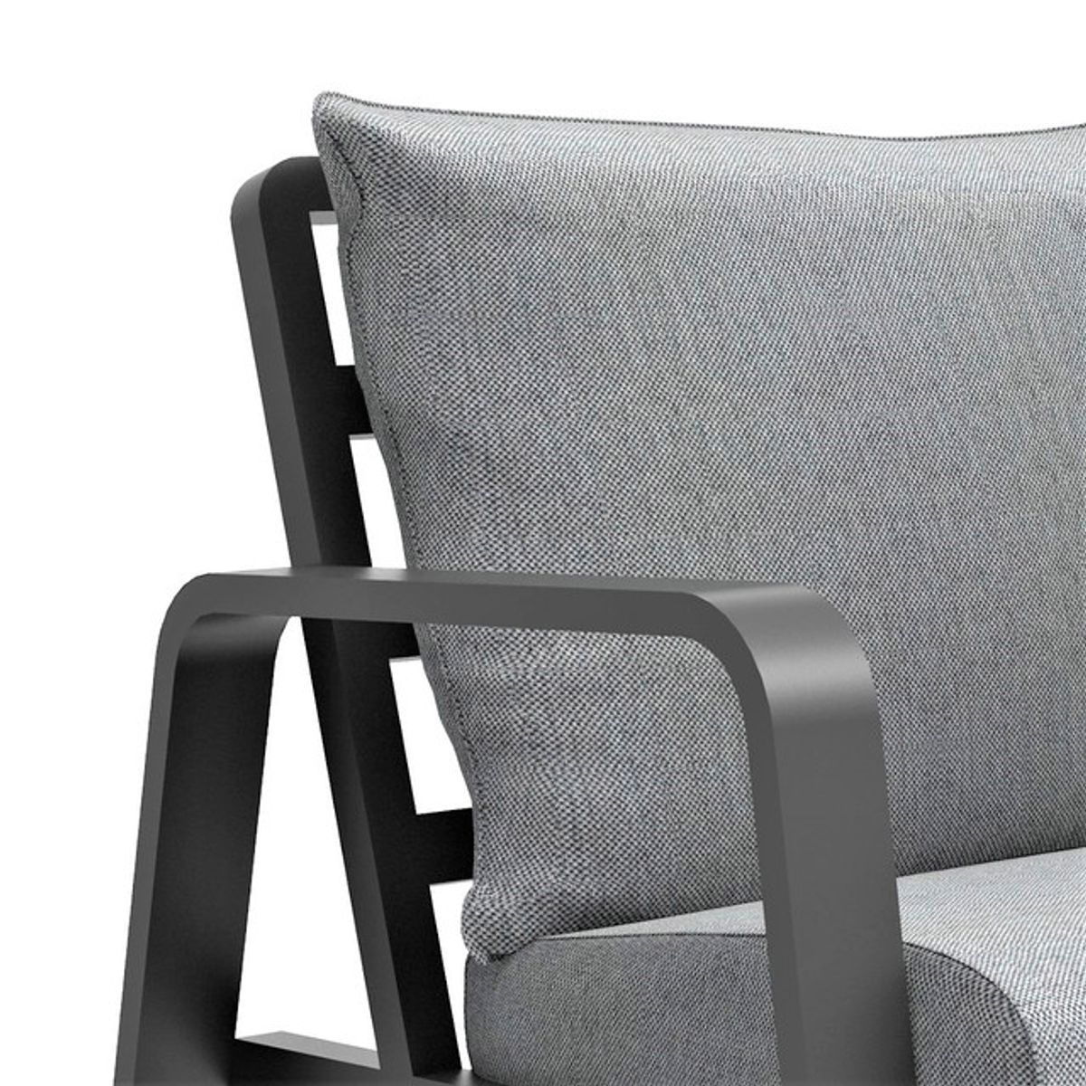 SUR DISEÑO - Sofá Exterior 2 Cuerpos Florida Gris