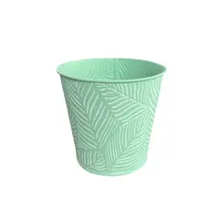 OEM - Macetero De Metal Canasto Maceta Balde Diseño Hoja 15x15cm V