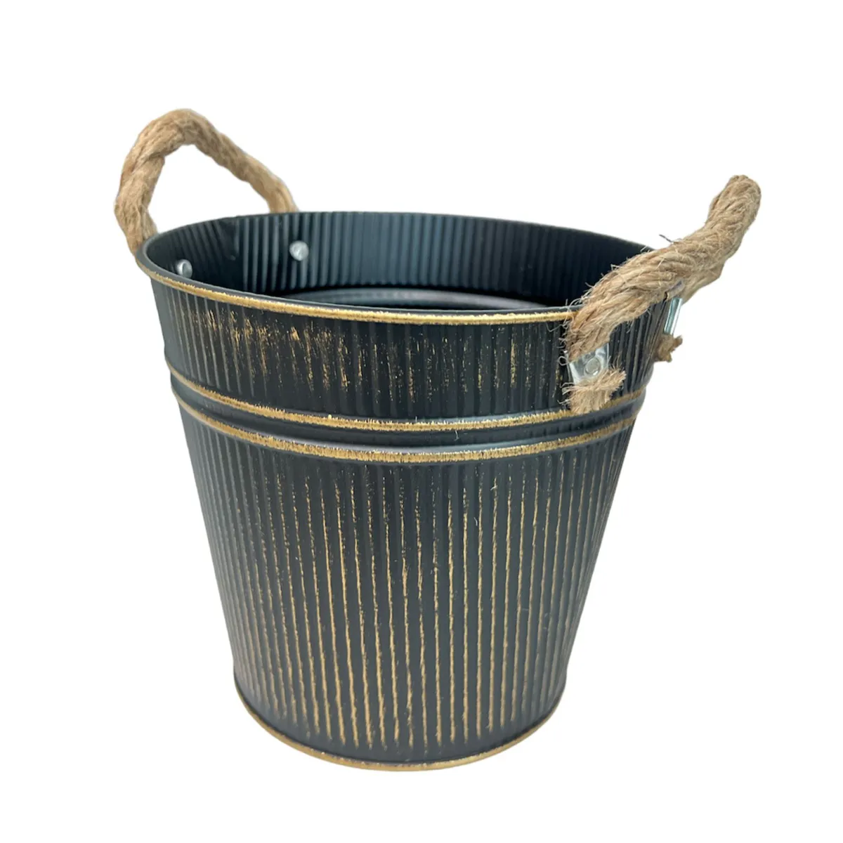 OEM - Macetero De Metal Canasto Con Diseños Maceta Balde Metal N