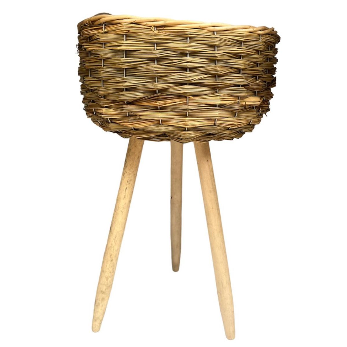 OEM - Macetero De Mimbre Porta Maceta Rustica Rattan