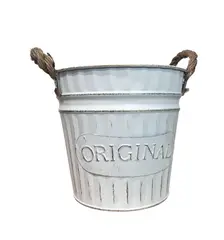 OEM - Macetero De Metal Canasto Con Diseños Maceta Balde B