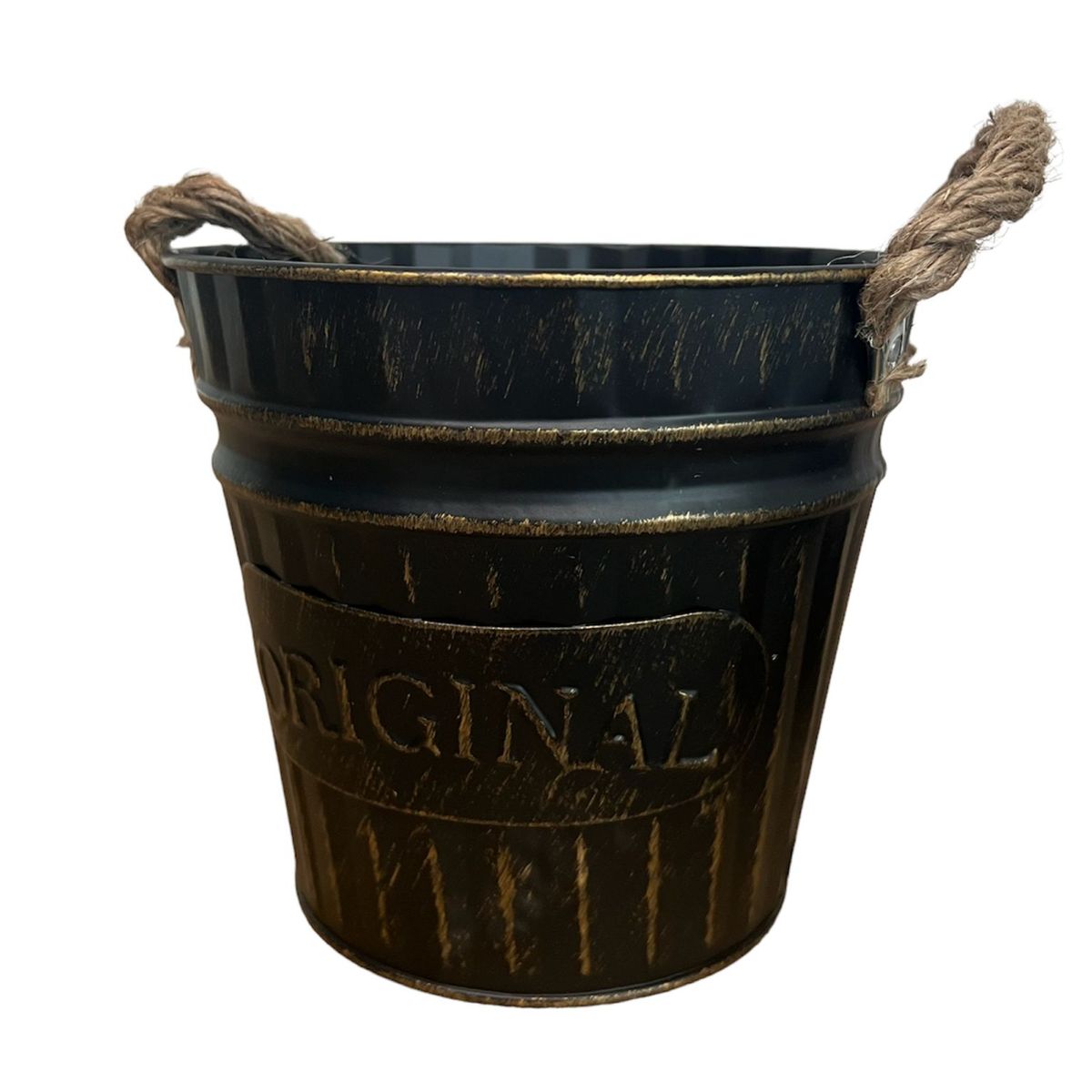 OEM - Macetero De Metal Canasto Con Diseños Maceta Balde  N