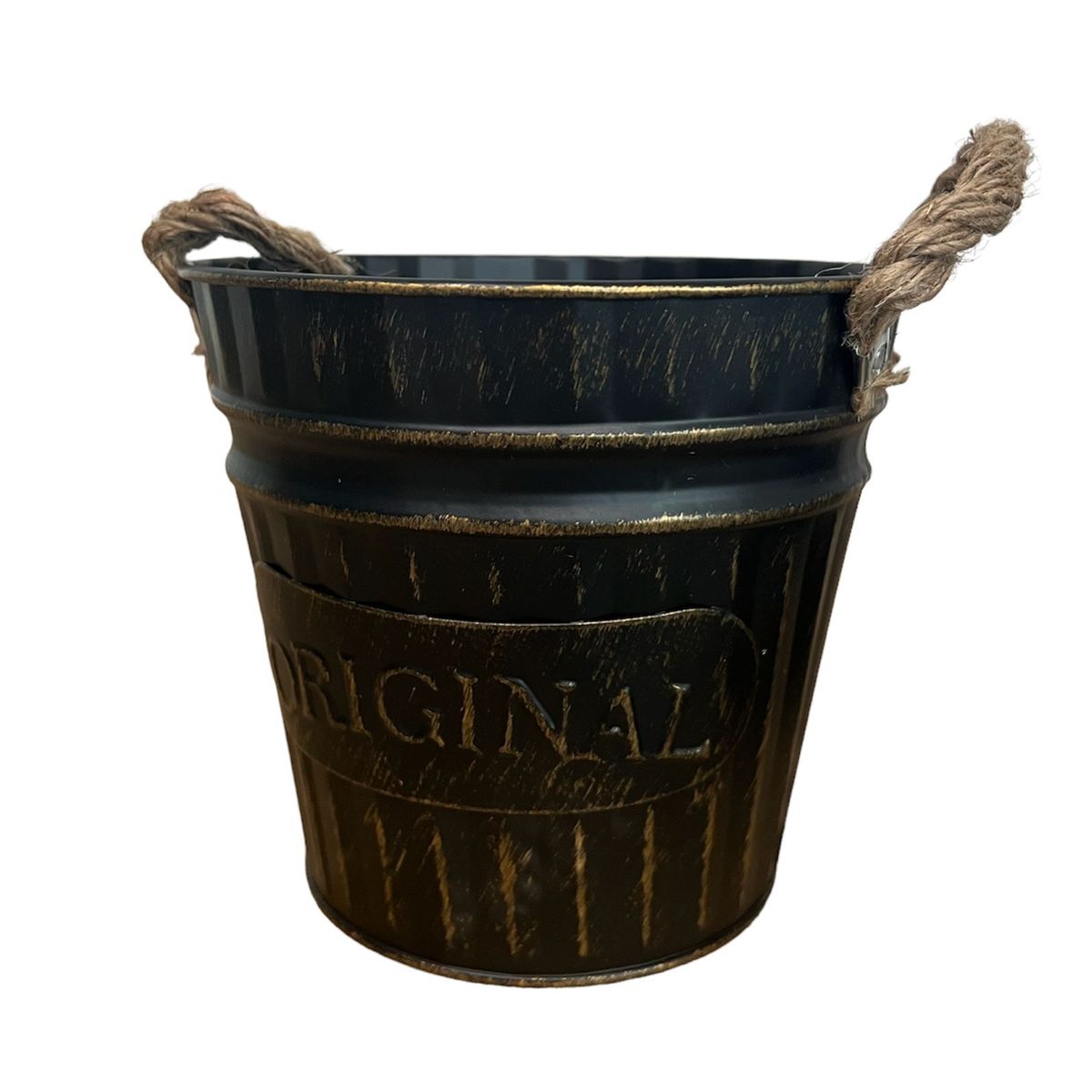 OEM - Macetero De Metal Canasto Con Diseños Maceta Balde  N