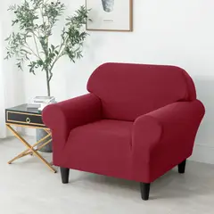PALERMO - Funda protectora sofa 1 cuerpo burdeo