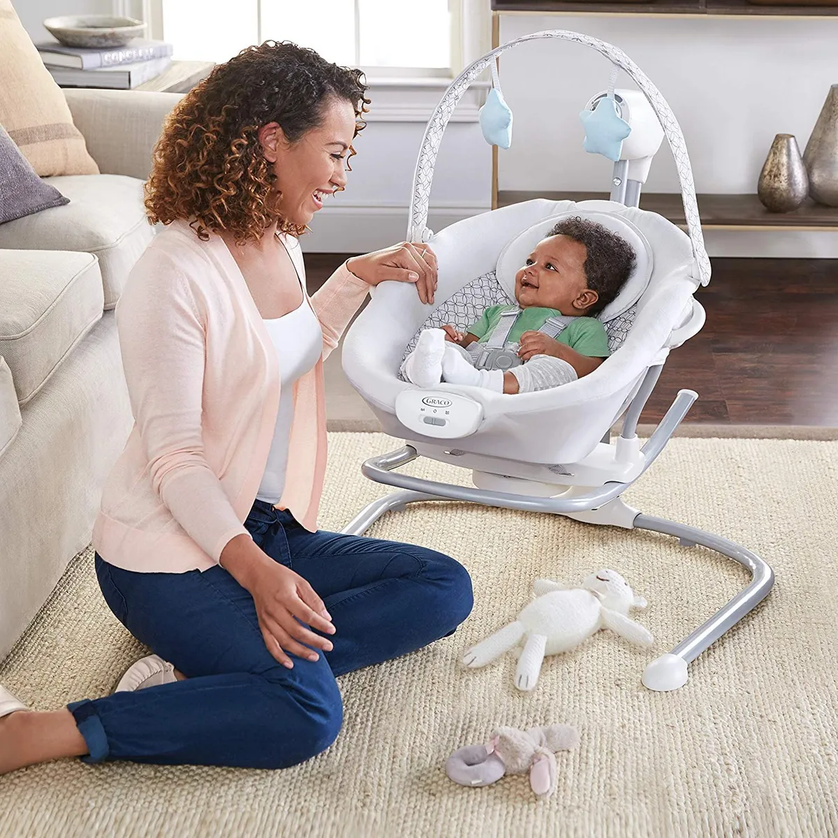 GRACO - Silla Nido Duet Sway Swing Bouncer Binder 2 en 1 Graco
