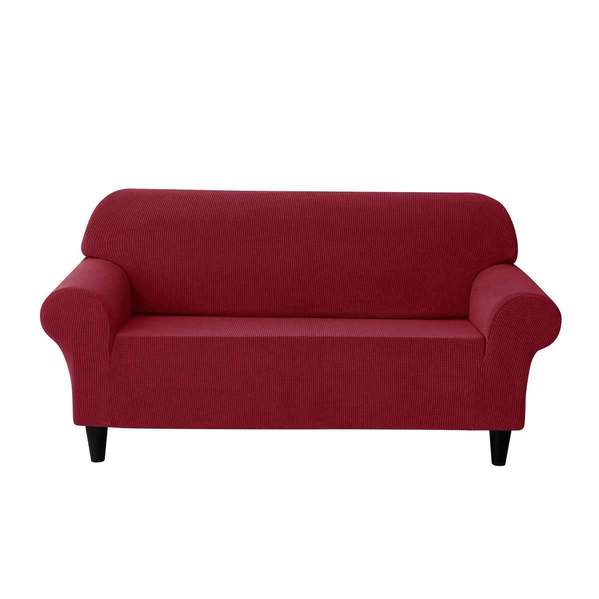 PALERMO - Funda protectora sofa 2 cuerpos burdeo