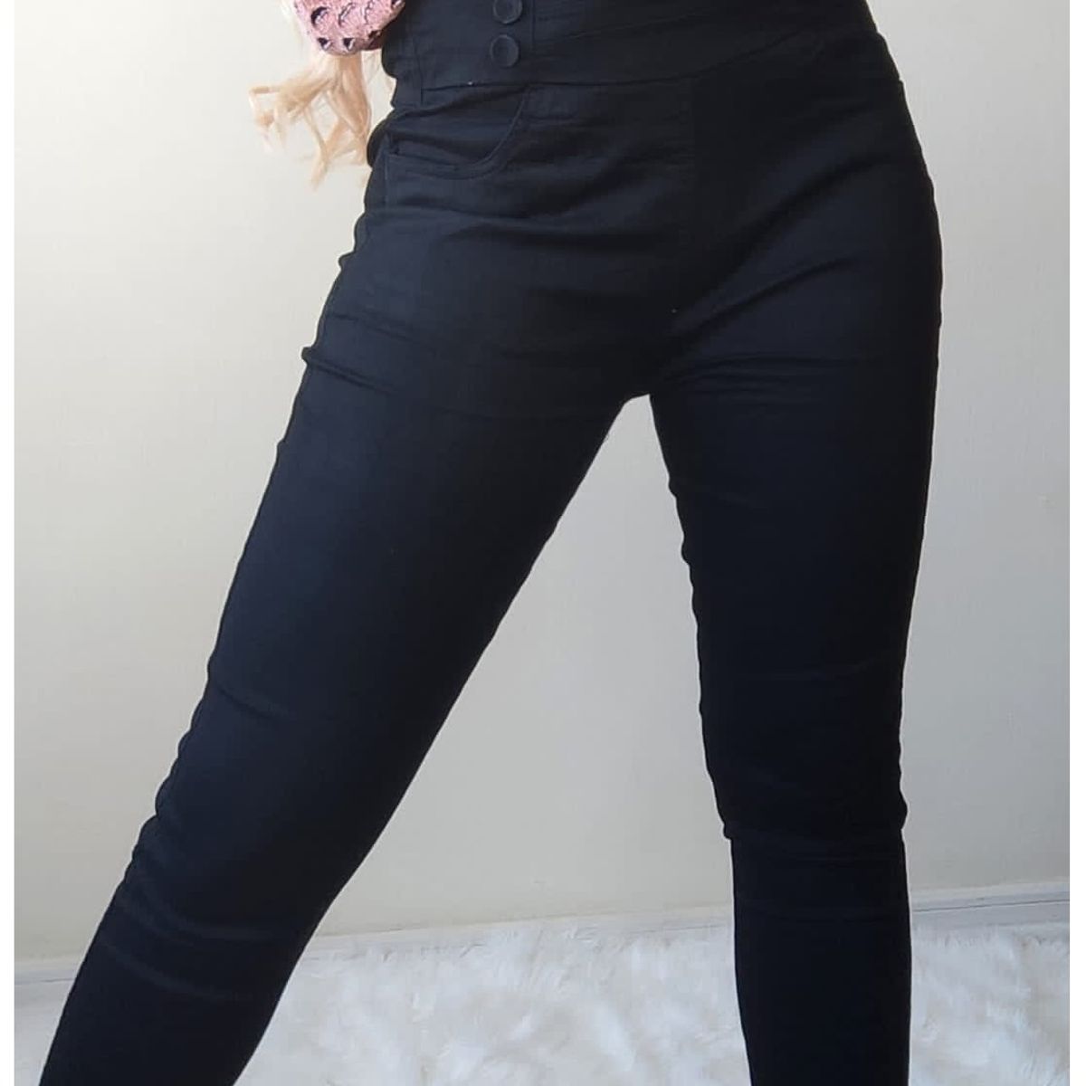 GARSIL - Pantalon Para Mujer Elasticado Estilo Casual Formal - Tela - Tiro Alto