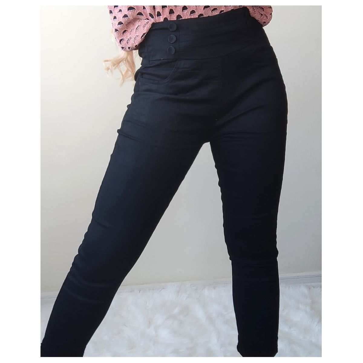 GARSIL - Pantalon Para Mujer Elasticado Estilo Casual Formal - Tela - Tiro Alto