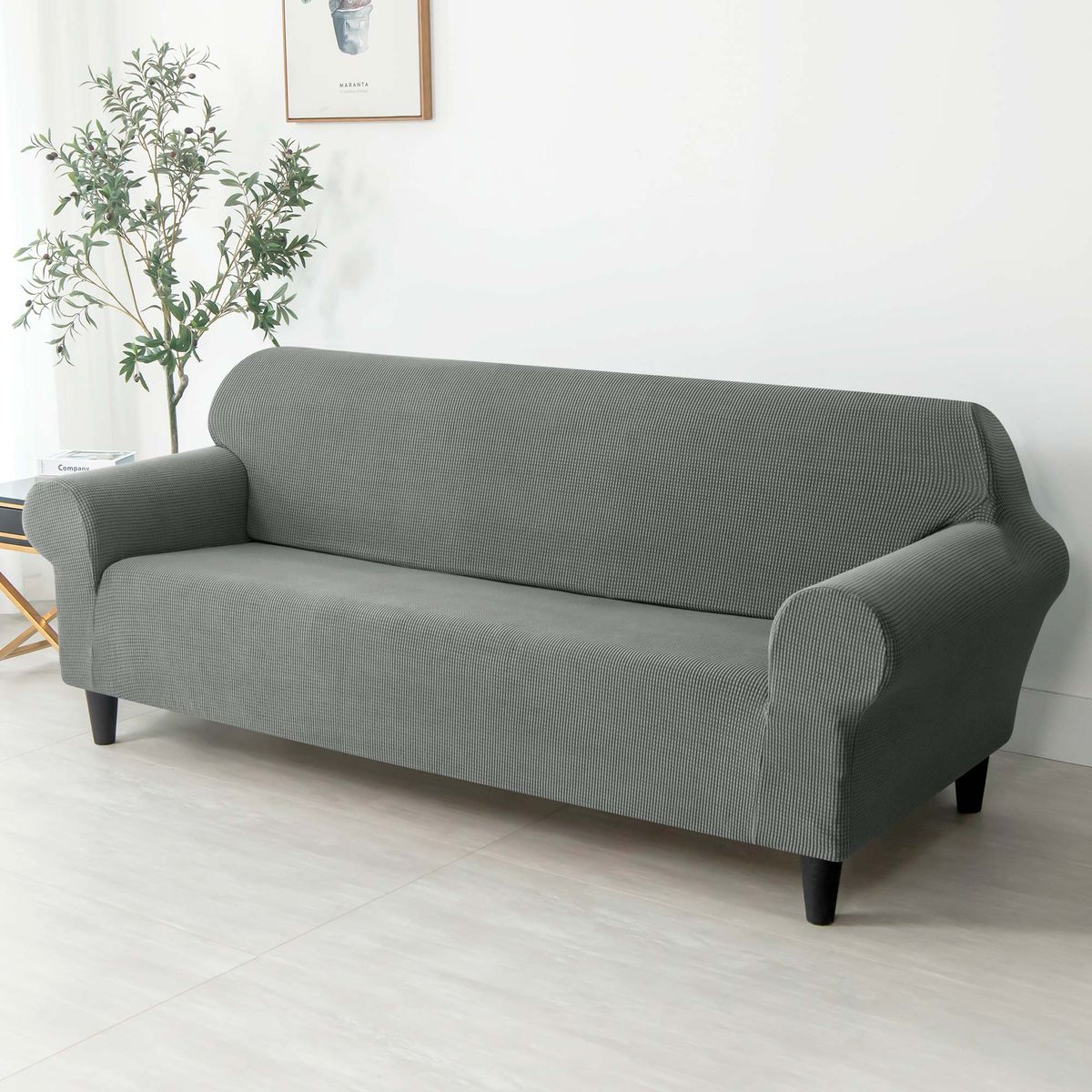 PALERMO - Funda protectora sofa 3 cuerpos gris