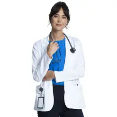 CHEROKEE - Delantal Clínico Blanco de Mujer CK451 - Uniformes Clínicos