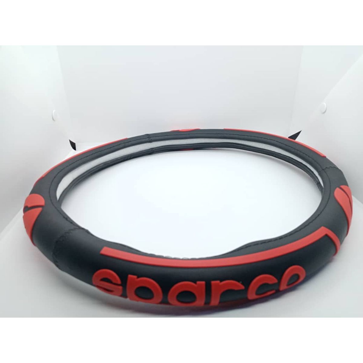 GENERICO - Forro cubre volantes de autos de goma letra sparco grande