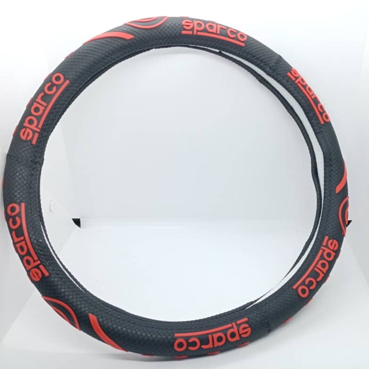 GENERICO - Forro cubre volantes de autos de goma letra sparco PEQUEÑA