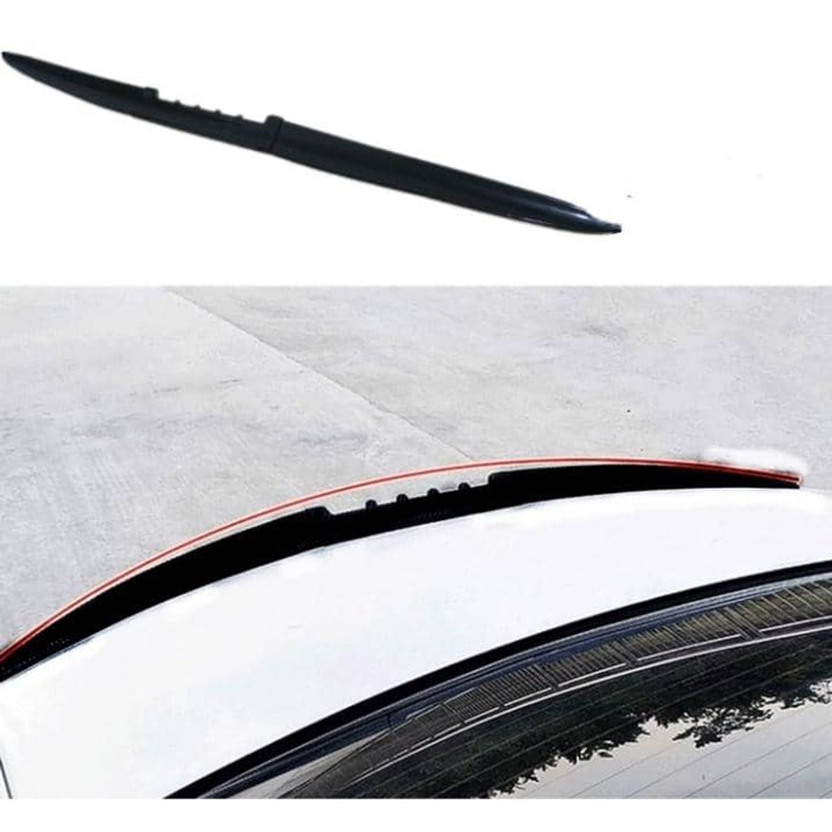 GENERICO - Alerón airfoil 2023 accesorios de autos universal de goma
