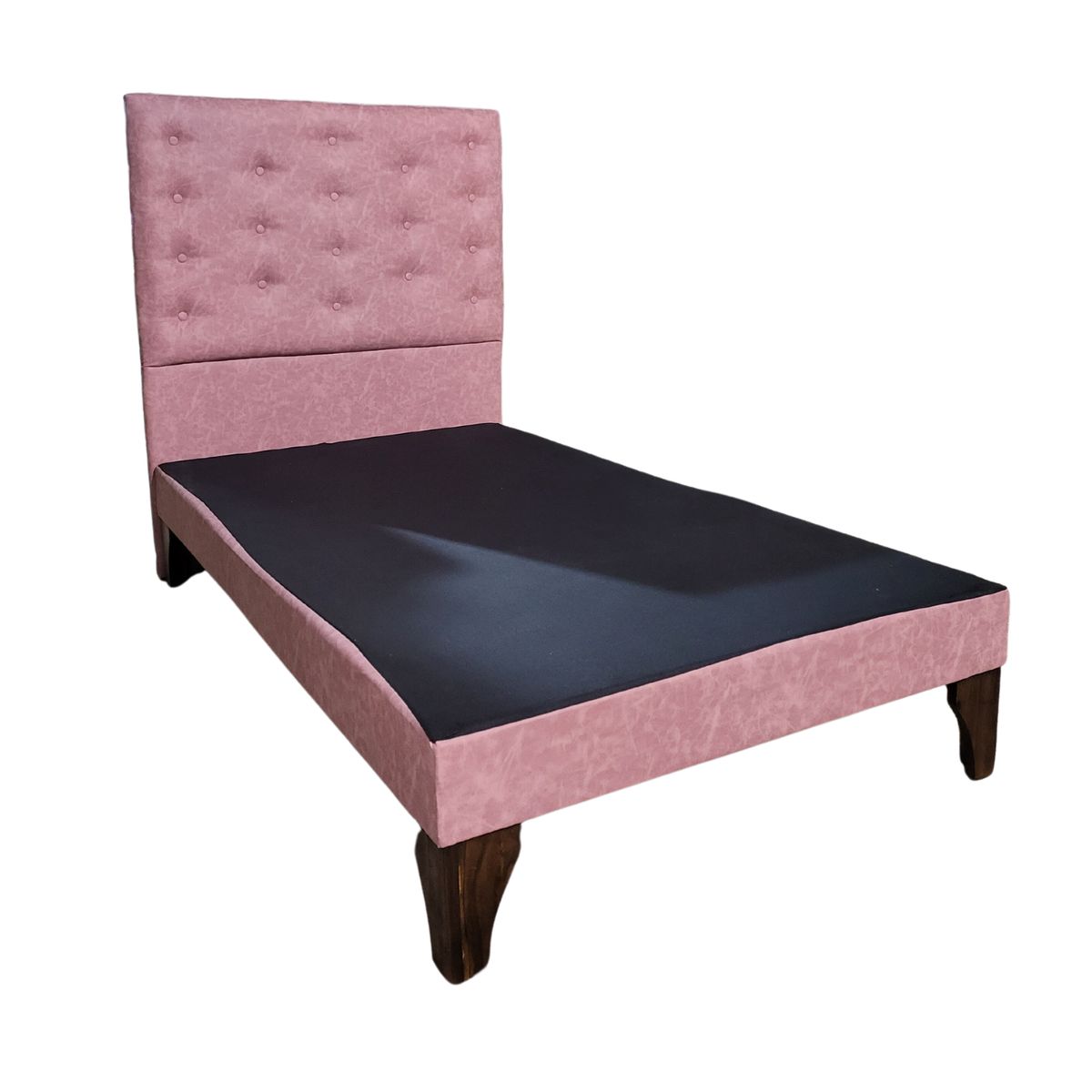 GENERICO - Base Europea 1P  Respaldo Palo Rosa  Lino a Piso Botone