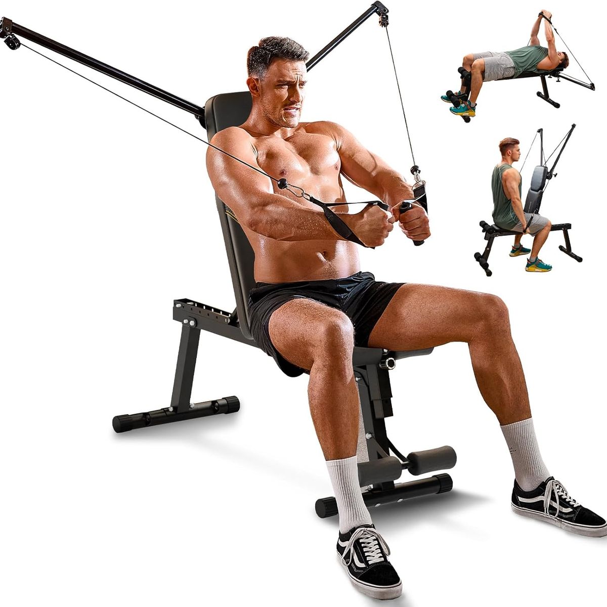 KOKILA - Banco Fitness Multifuncional Para El Hogar 13 En 1 Plegable