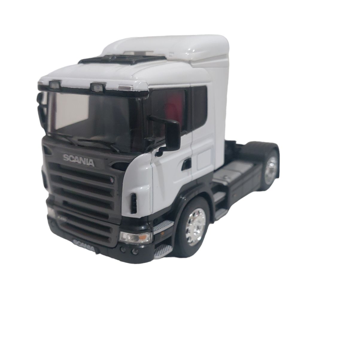 WELLY DIE CASTING FACTORY LIMITED - Camion Scania R470 Escala 132 Welly Blanco - Juguete 18cm
