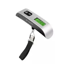 GENERICO - Pesa Digital Lcd De Mano Maleta Equipaje Balanza Portátil Color Plata