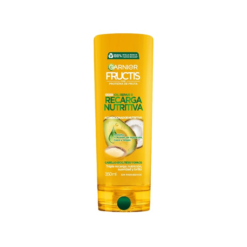 GARNIER - Acondicionador Fructis Recarga nutritiva x 350ml.
